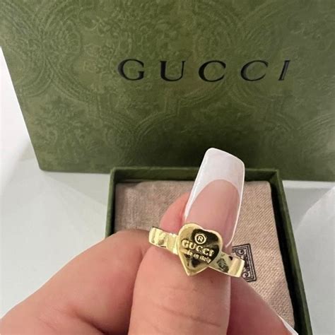 fake gucci heart ring|gucci heart ring review.